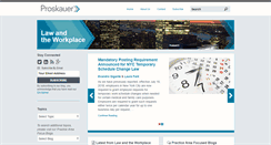 Desktop Screenshot of lawandtheworkplace.com